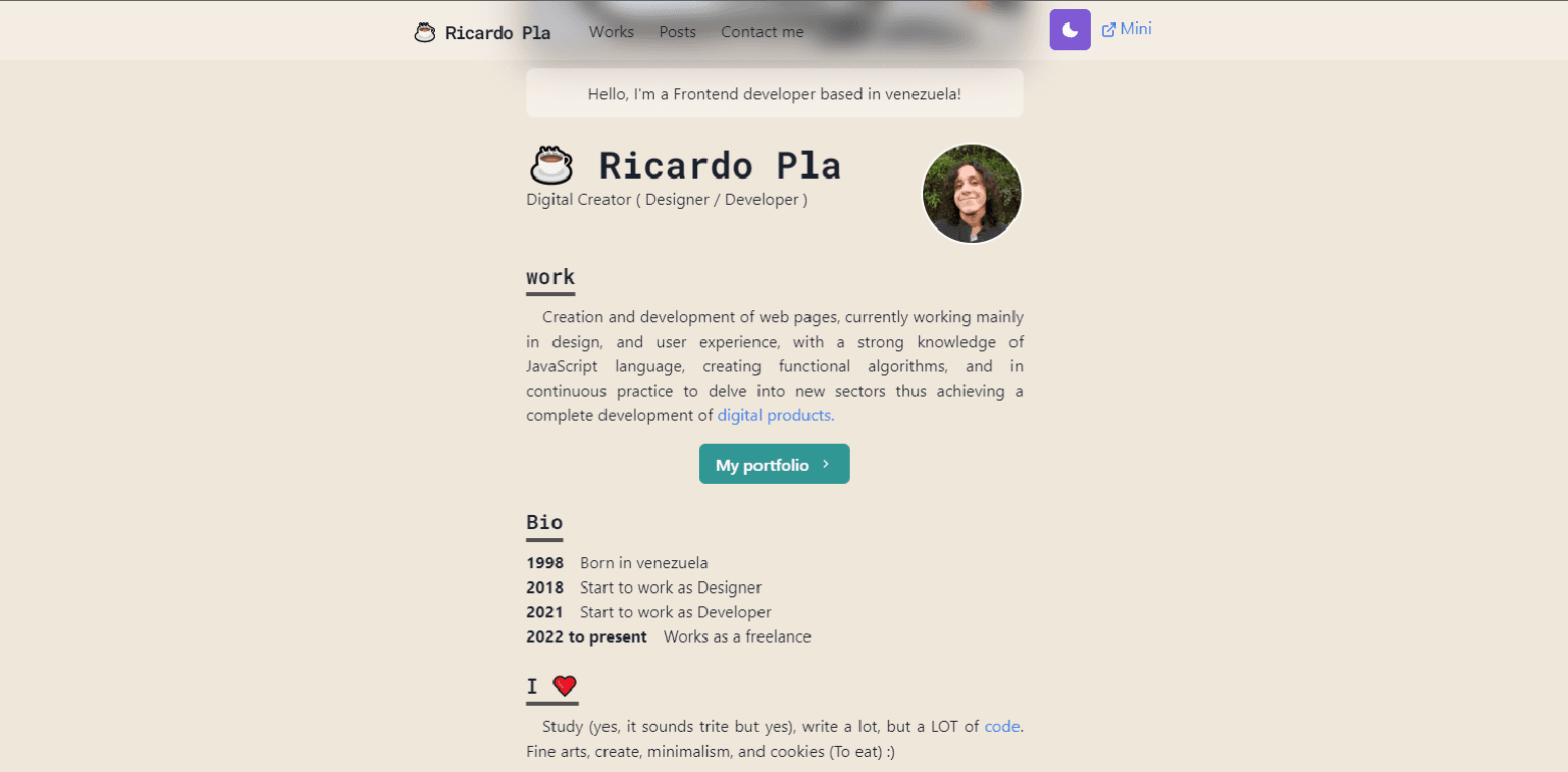 Ricardo Pla Portfolio